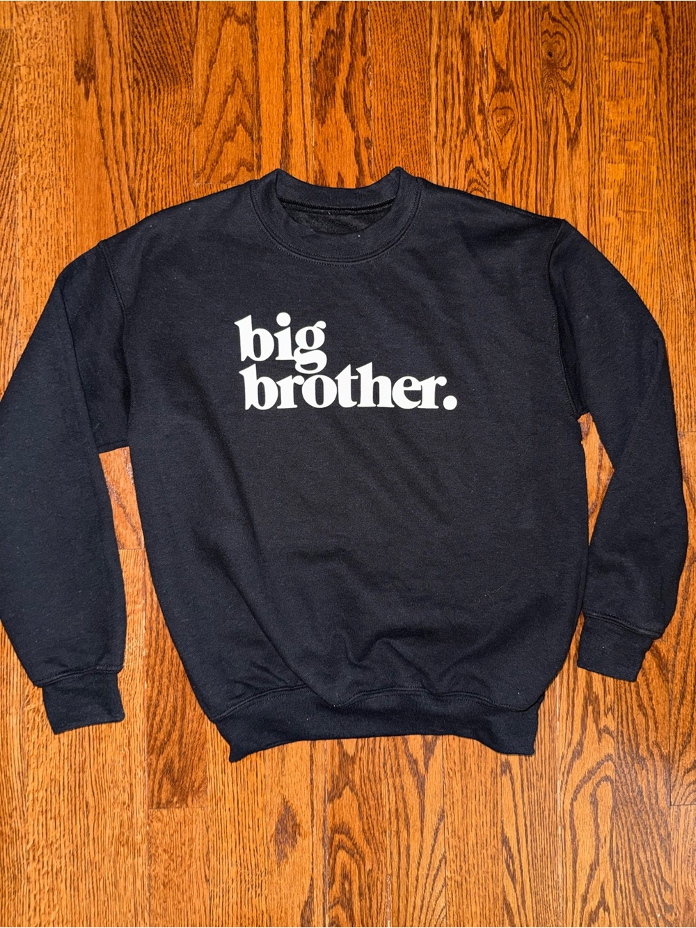 Big Brother Black Crewneck Sweatshirt - Kids